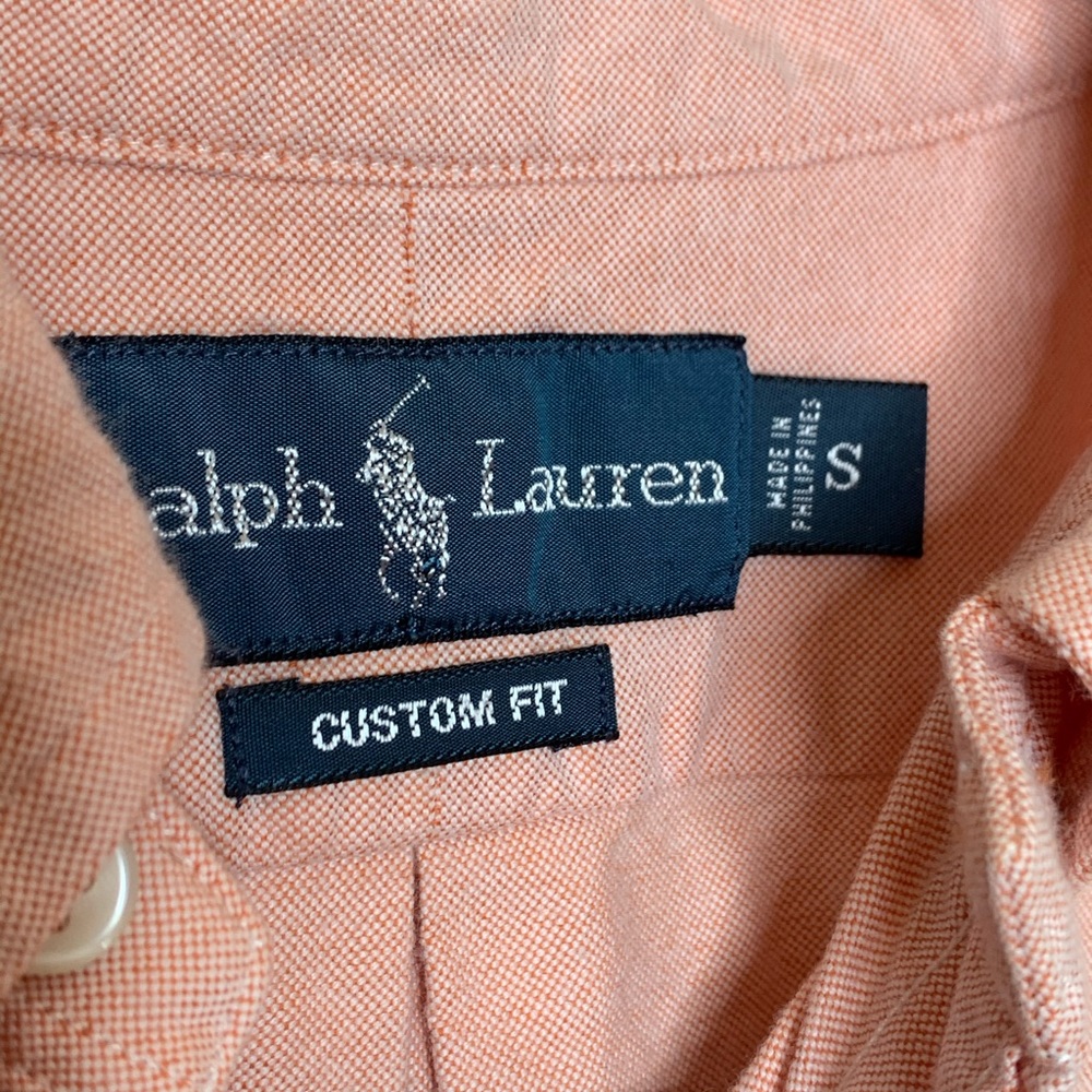 Ralph Lauren Salmon Colored Button Down Size M - Picture 4 of 5